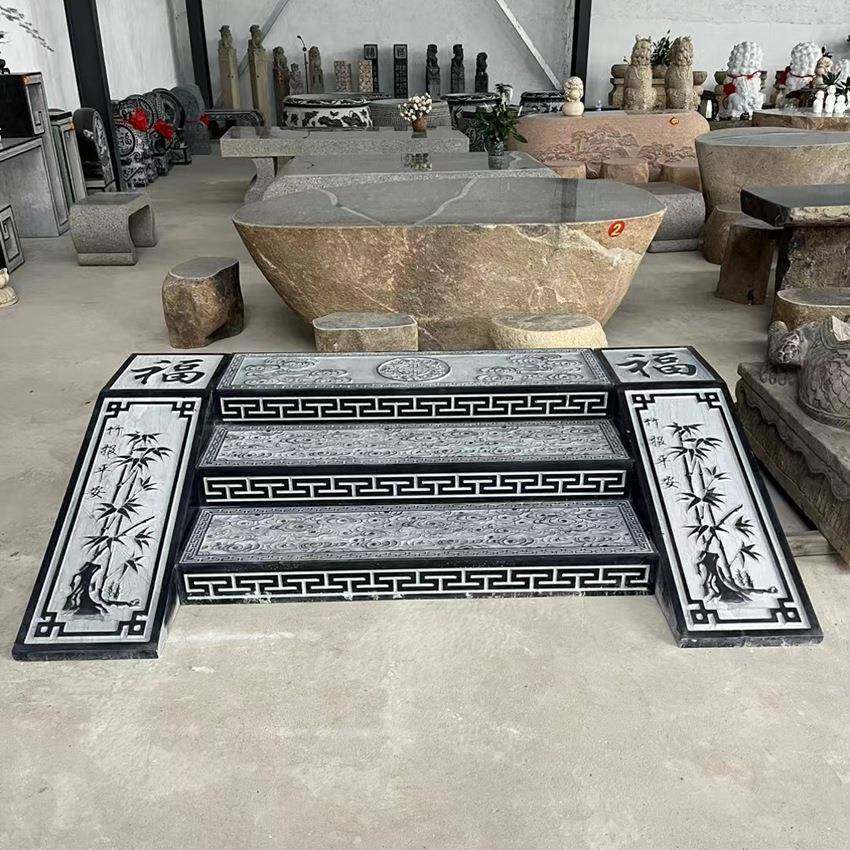 石雕台阶石祥云中式庭院门厅阳台浮雕仿古庭院门口踏步石,特色手工艺,其他特色工艺品,淘宝优惠券,粉丝福利购,淘宝优惠卷