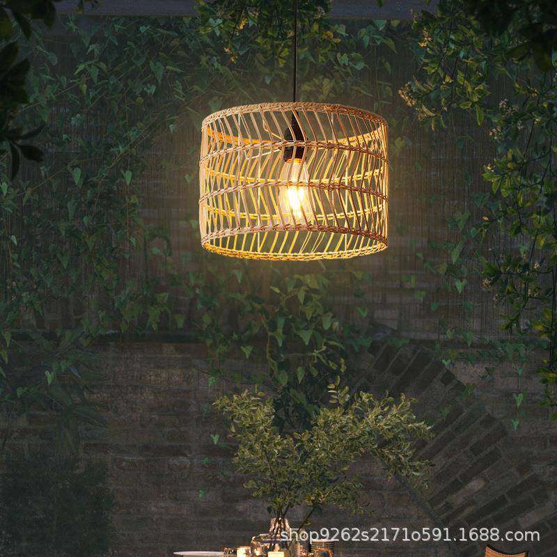 新中式藤艺编织个性创意水波吊灯设计师民宿餐饮店奶茶藤编手工灯,特色手工艺,其他特色工艺品,淘宝优惠券,粉丝福利购,淘宝优惠卷