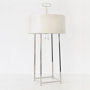 软装 台灯 设计 别墅 创意台灯 美式 样板房 轻奢麻布灯罩个性