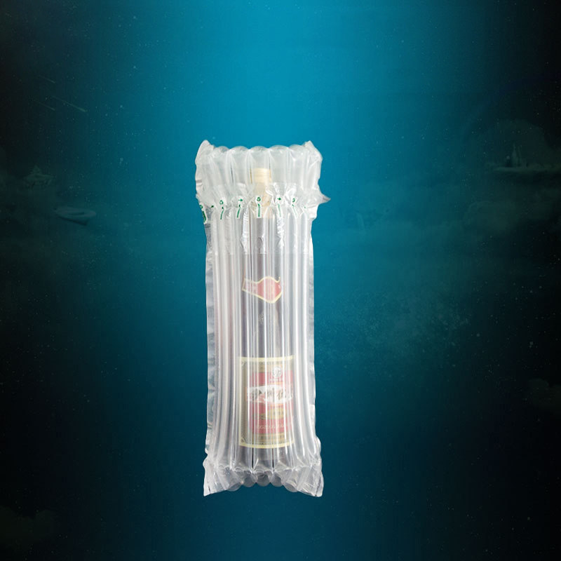 7柱黄酒气柱袋高35CM红酒气泡袋缓冲充气气泡柱快递物流防震包装