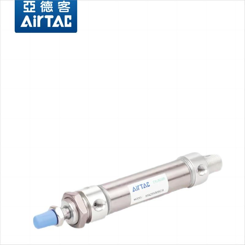 亚德客气动不锈钢迷你气缸MA32/40/50X25/D75/100/200/500SCA/U/C