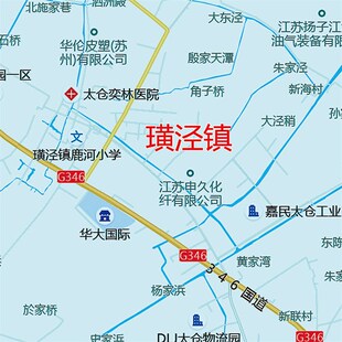 2024新款太仓市地图贴t图办公室挂图高清防水墙壁贴超大装饰画定