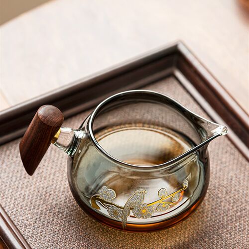 玻璃公道杯家用简约滤茶器茶海公杯茶漏一体组合茶水分离茶滤配件