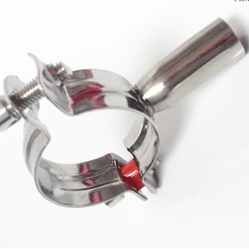 304不锈钢卫生级管支架 管卡管子夹固定水管夹管托O管码25 32 108