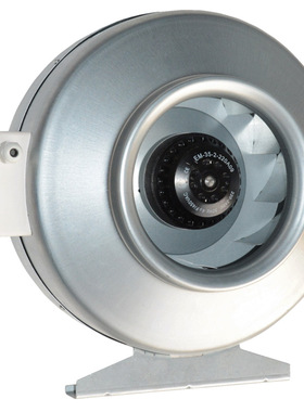 大风量强力涡轮增压圆形管道风机BCDF厨房抽油烟机工业排烟排风机