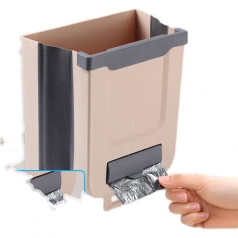 挂式垃圾桶家用厨房用专用大号大容量折叠整体橱柜门悬挂壁挂式免