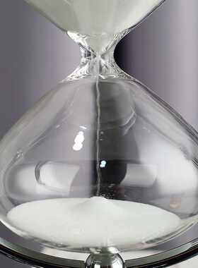 轻奢圆形沙漏计时器30分钟创意客厅J桌面装饰品办公室沙钟摆件
