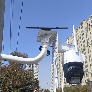 太阳能电线杆监控支架加长抱住老式电杆支架光伏板支架