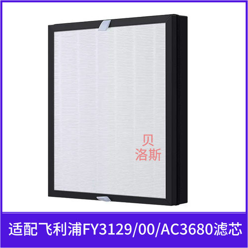 适配飞利浦空气净化器滤网FY3129/00滤芯AC3680宠物猫毛发过滤网