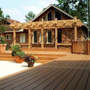 木塑WPC120*20户外实心塑木地板花园庭院室外装饰条凳防腐木耐候