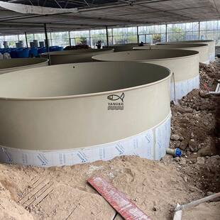 A级全新PP板原材料生产制作而成的PP锥底大鱼池陆基鱼池PP养殖池