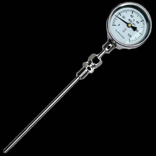 双金属1度计 wss-311动0-100 6 l=100mm 活 卡套螺纹m16*温.5
