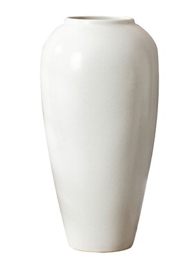 黄金果花瓶五代同堂果q陶瓷白色复古玄关民宿酒店干枝水养插干花