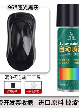 金属漆自喷漆铁栏杆不锈钢铝合金门窗氟碳漆黑色白色防锈油漆户外