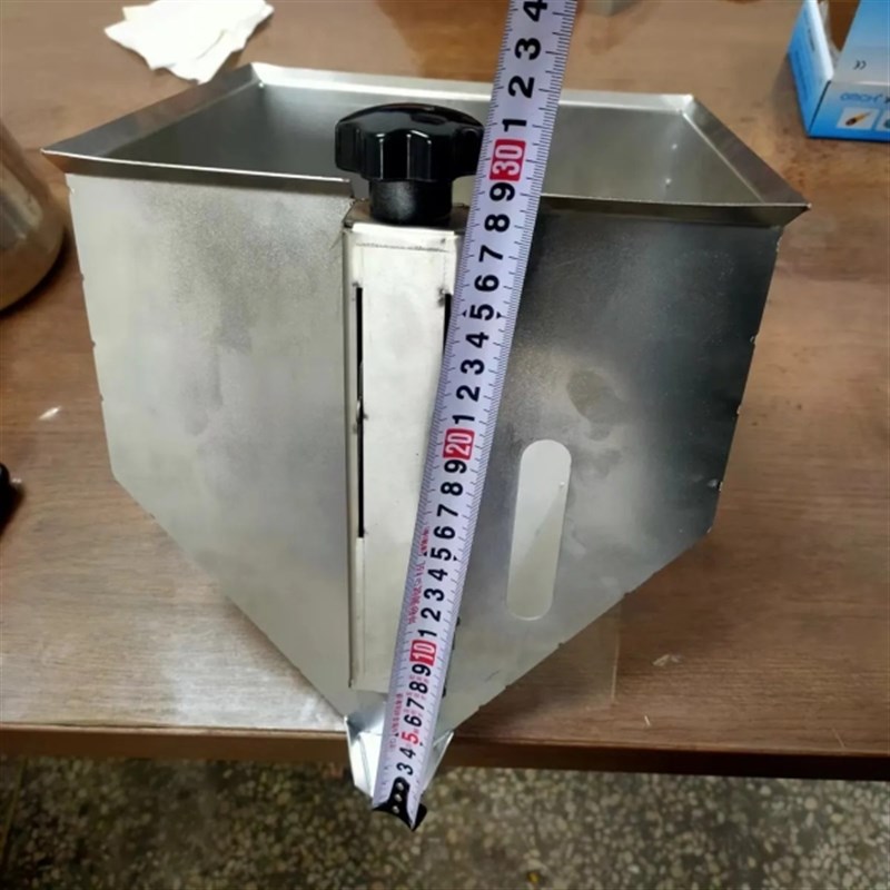 不锈钢大料斗蓬化机料斗五谷杂粮蓬化机K斗子旋钮料斗下料斗配件