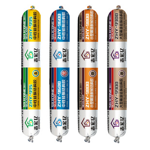 结构胶995中性硅酮胶门窗外墙填缝黑白透明快干强力建筑用玻璃胶