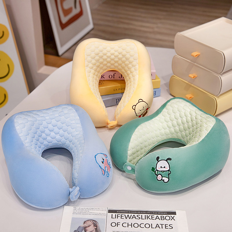 冰豆豆U型枕飞机护颈枕旅行便携睡觉u型枕头车载脖子靠枕颈椎夏季,床上用品,U型枕/便携枕,淘宝优惠券,粉丝福利购,淘宝优惠卷