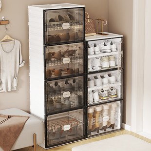 轻奢多层加厚短靴收纳柜防尘家用鞋 柜 架简约现代大容量室内宿舍鞋
