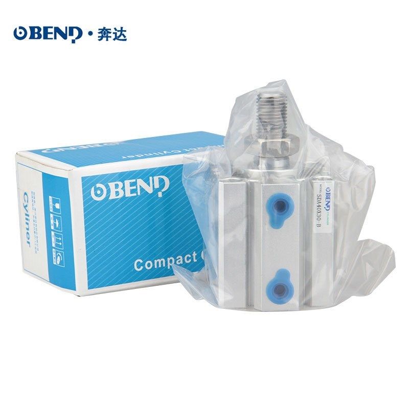 OBEND/奔达气动 亚德客型薄型气缸sda50x5x10x30x50x80x100-B外牙