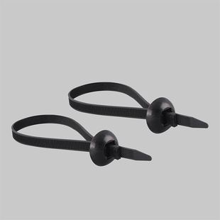 汽车扎带汽车基板扎带固定大梁线束扎带圆形固定头8 100条 380mm