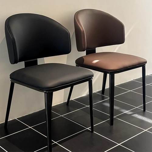 餐椅家用现代简约意式极简轻奢高级感设计师岛台餐厅餐桌靠背凳子