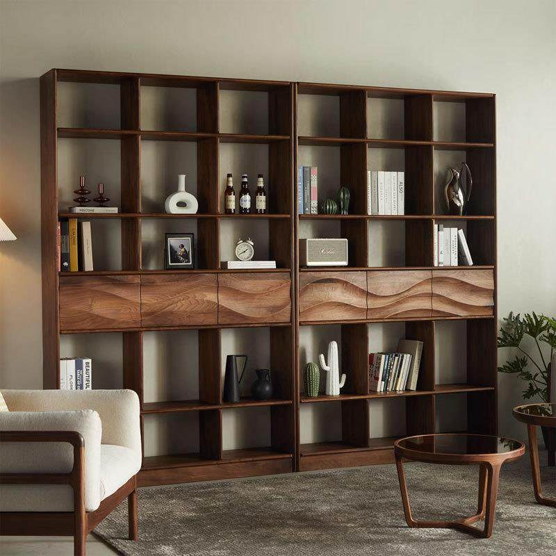 北美黑胡桃木书架北欧现代风格樱桃木实木书柜组合日式简约博古架,自行车/骑行装备/零配件,更多零件/配件,淘宝优惠券,粉丝福利购,淘宝优惠卷