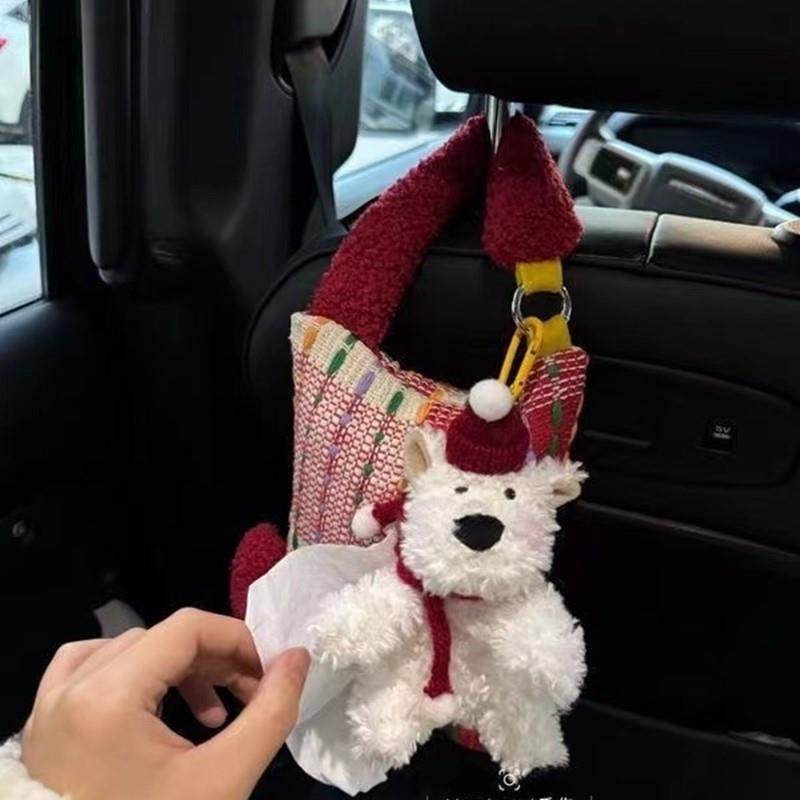 创意车载纸巾盒高级感可爱西高地狗网红高颜值汽车纸巾挂袋布艺潮,清洗/食品/商业设备,风口/风叶/风机配件,淘宝优惠券,粉丝福利购,淘宝优惠卷