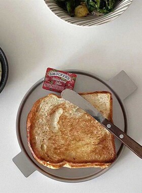 毛线大人Vatya餐盘双耳点心托盘铝盘不锈钢滤油架方盘圆盘