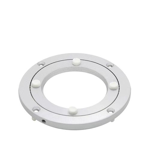 铝合金铝转盘 餐桌转盘底座家具圆桌万向玻璃转盘滚珠轴承20寸