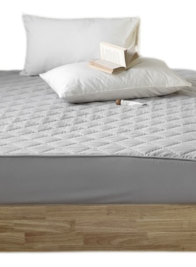 夹棉牀笠牀垫灰色保护套全棉席梦思褥子套防尿垫全包防尘1.5m1.8