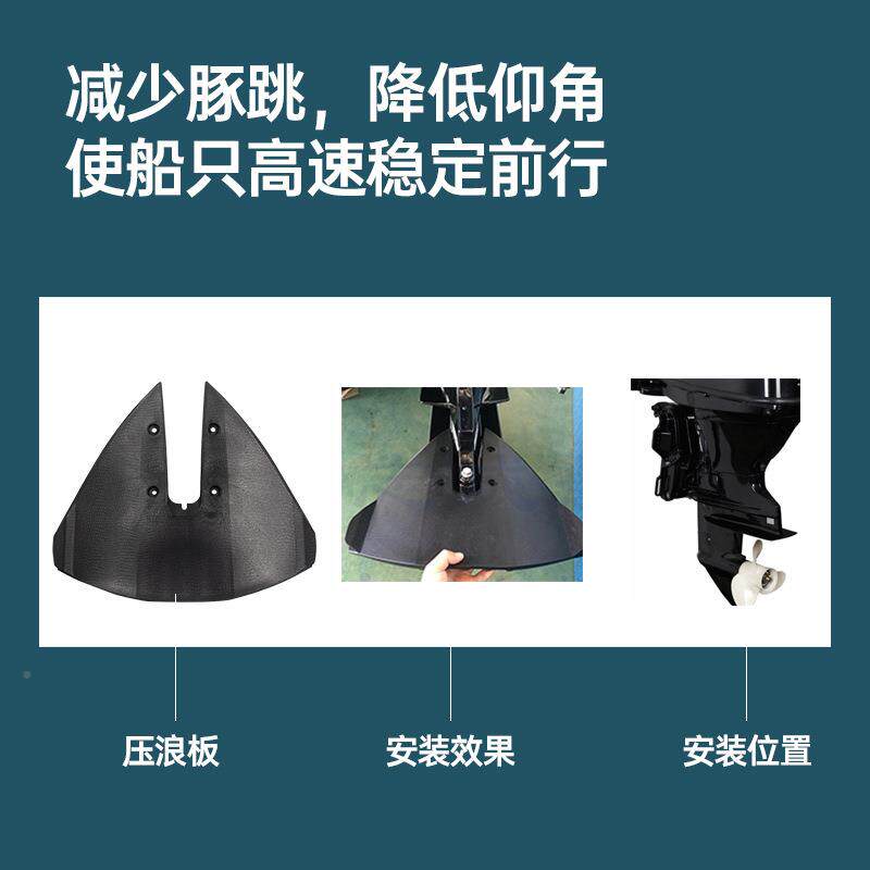 外船机压浪板舷外985机压水板挂机配滑行翼水游滑艇快艇翘头件