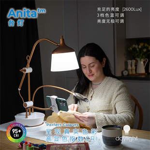 Daylight · Anita Table 复古多用途台灯|氛围灯 专为手工人设计
