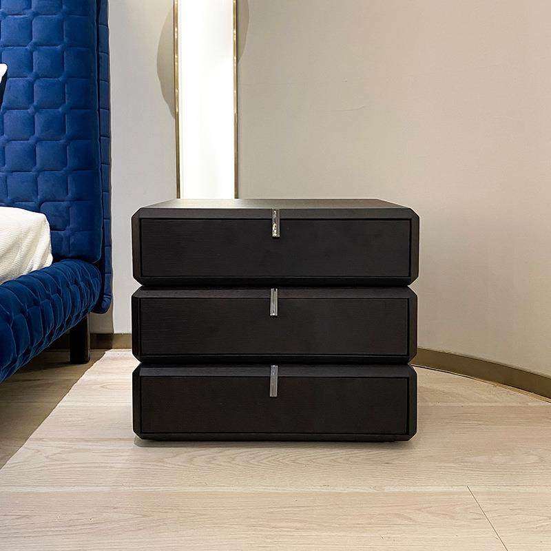 意式极简实木烟熏床头柜设计师创意储物柜可旋转三斗柜胡桃色边柜,金属材料及制品,金属加工件/五金加工件,淘宝优惠券,粉丝福利购,淘宝优惠卷