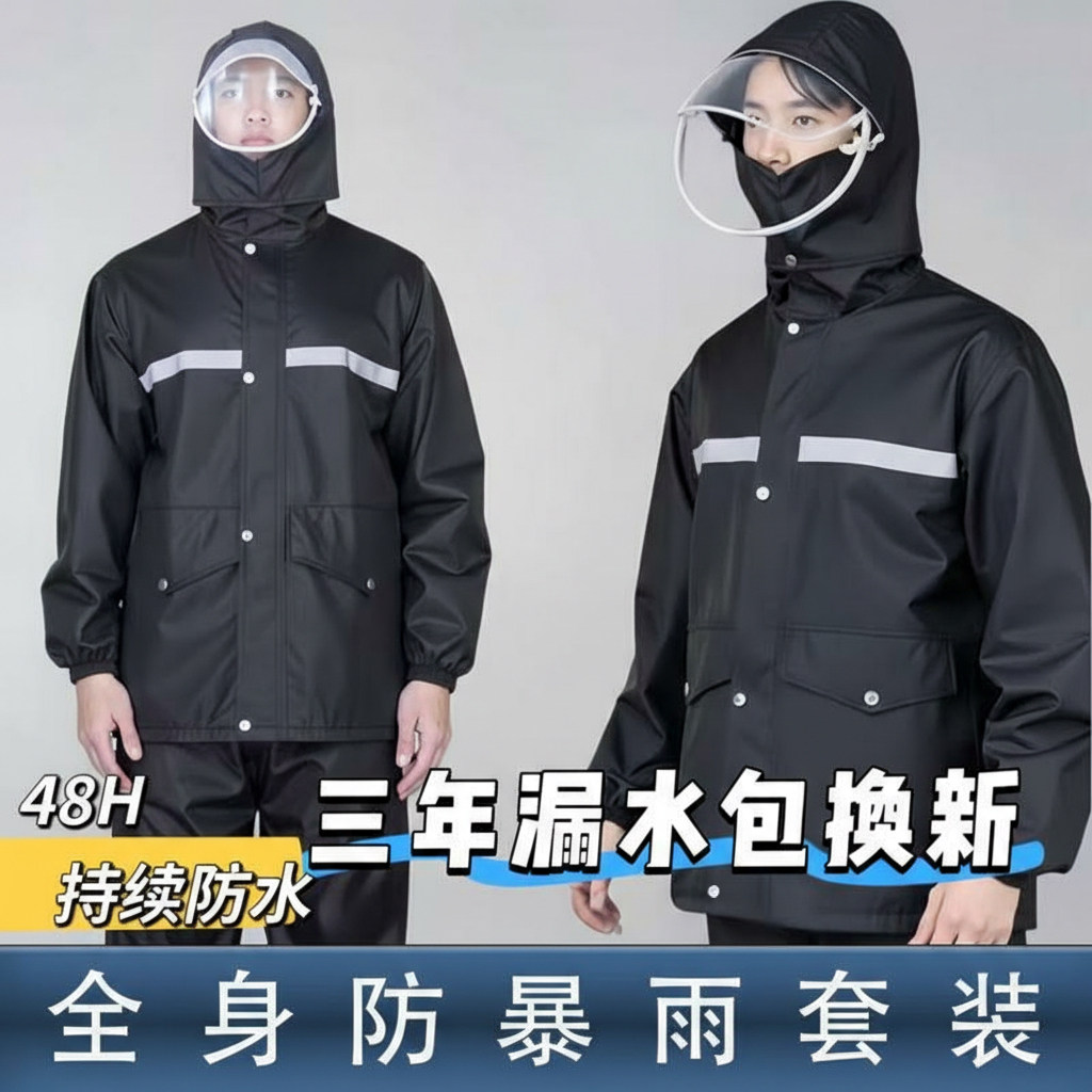 雨衣雨裤套装男款女分体式外卖骑手长款全身防暴雨专用摩托车成人