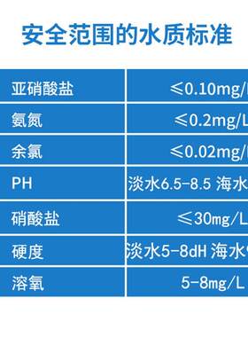 亚硝酸盐检测试剂水族鱼质虾缸龟缸NO2-水产养快水缸殖速分析盒