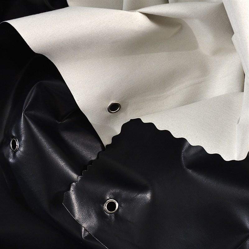 纯素色简约米色面背黑100%全遮光床帘学生寝室宿舍上下铺挡床围帘