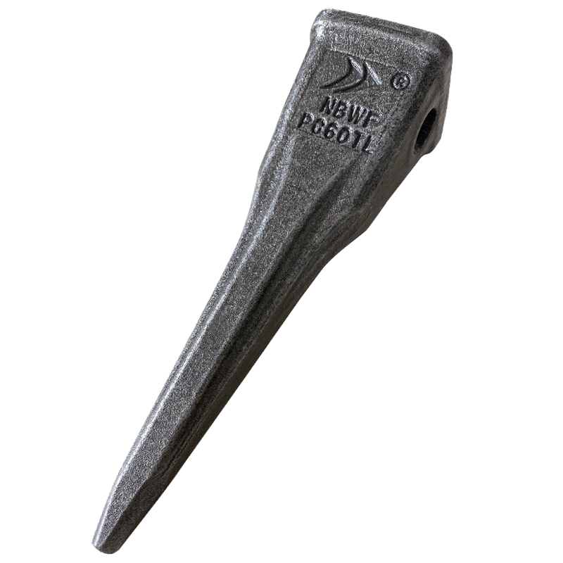 宁波五方挖掘机锻造锻打小松PC60抗磨破冰加长斗齿耐磨特尖临工60