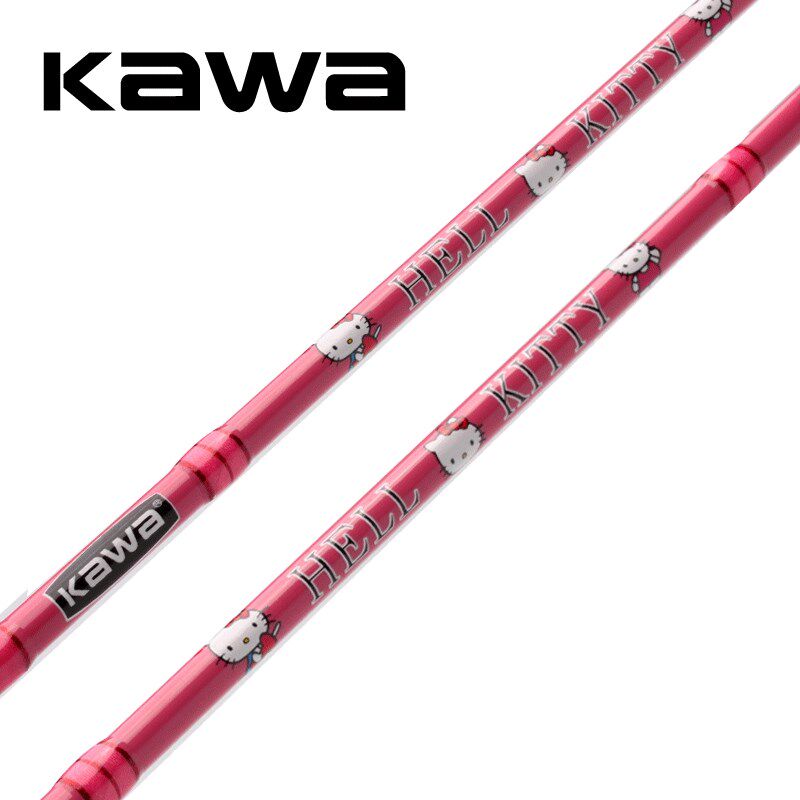 路亚竿粉色1.8米马口微物UL调超软细轻卡通猫女生儿童直柄钓鱼杆