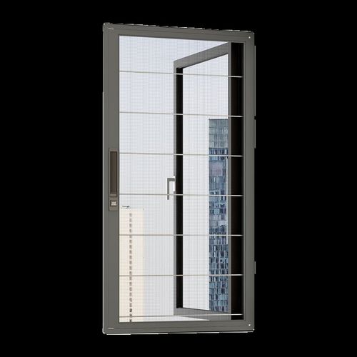 隐形防护栏金刚网纱窗防盗网防儿童防蚊虫防猫鼠一体纱窗带锁304