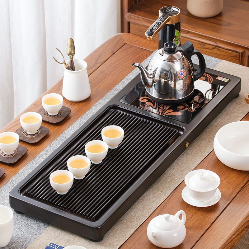 茶具茶盘一体式全自动上水排水式实木家用长方形办公室套装泡茶台