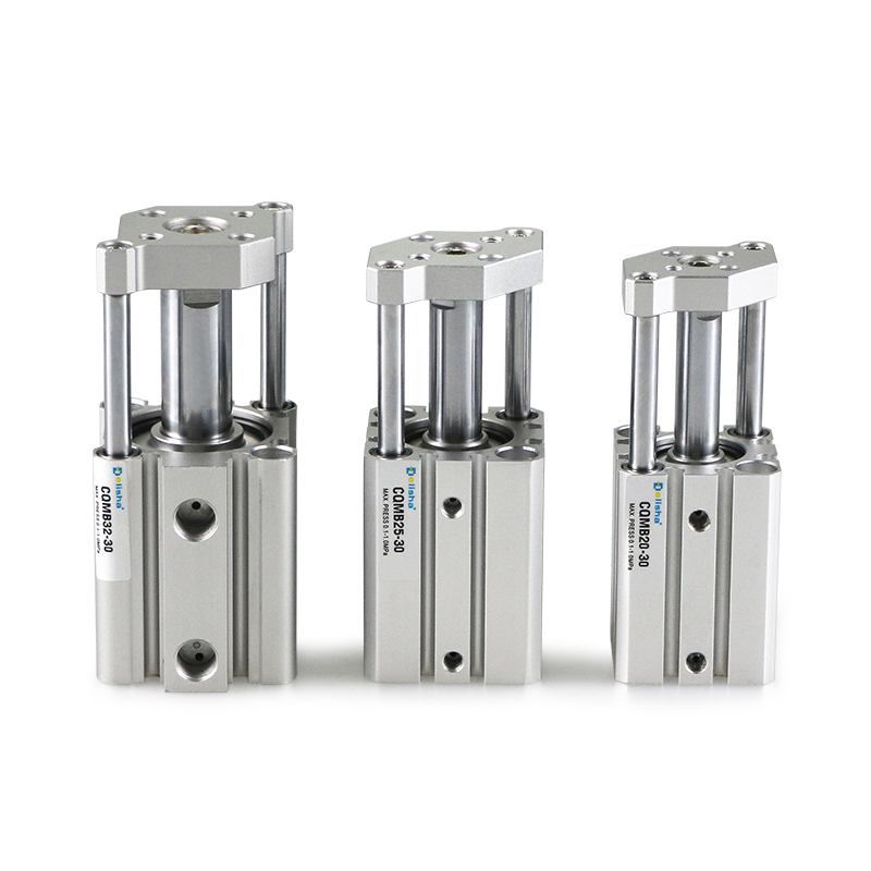 薄型带导杆气缸三轴三杆CQMB/CDQMB20-5/10/15/20/25/30/35/40/50