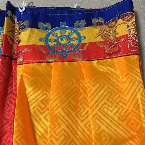 佛堂佛龛装饰挂饰挂帘 五色藏式帷幔八吉祥普玛墙裙桌围西藏墙围