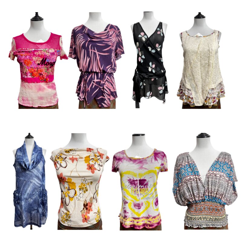 vintage古着X6印花T恤短袖嬉皮海淘亚比复古叠穿设计感辣妹风上衣