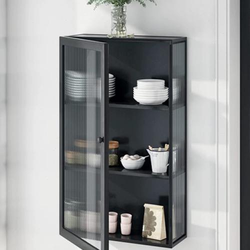 简约现代玻璃墙上壁柜北欧厨房收纳储物吊柜墙壁柜浴室卫生间置物