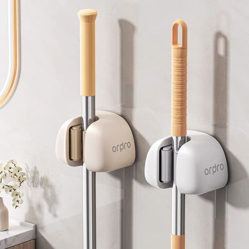 吸盘拖把壁挂夹卫生间q浴室扫把拖布拖把架免打孔固定置物收纳神