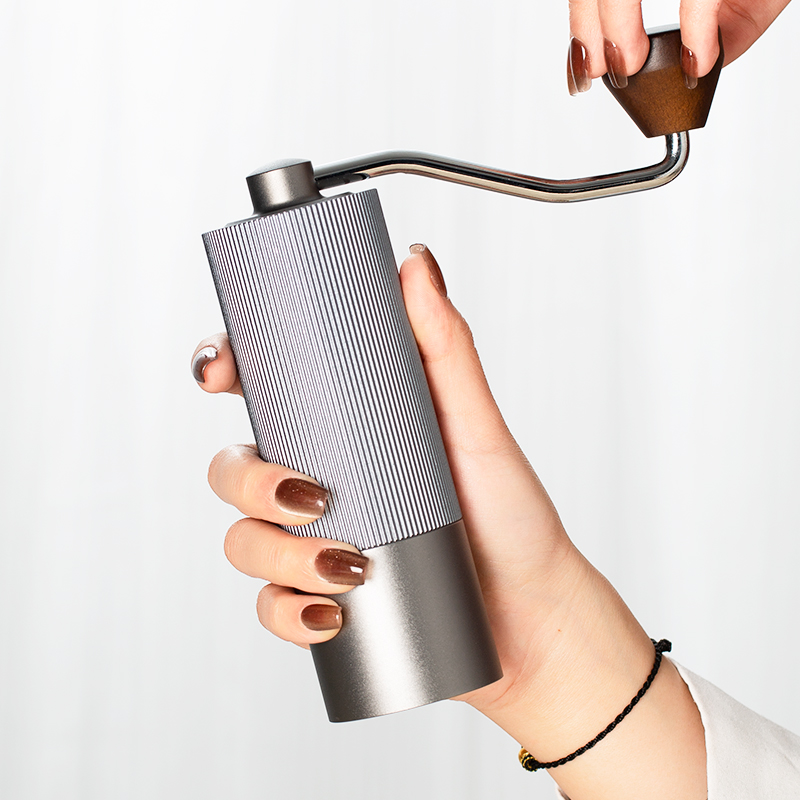 手摇磨豆机家用小型意式手磨咖啡机手冲咖L啡豆研磨机便携式磨粉