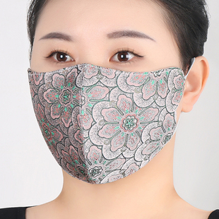 保暖口罩女士秋冬季高颜值防寒风加厚棉布护全脸大面罩透气可水洗