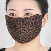 保暖口罩女士高颜值2025新款 防风防寒尘加厚棉布春秋骑行护脸 冬季