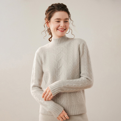 2025冬季新款半高领羊绒衫