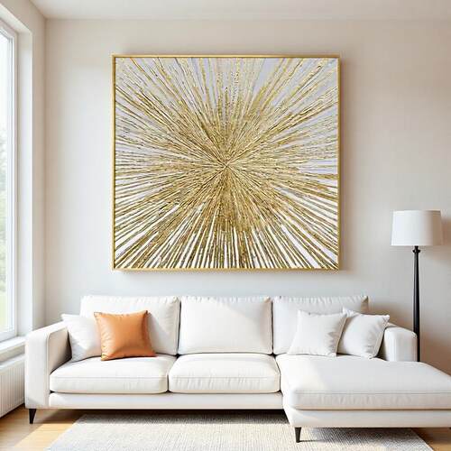 纯手绘油画后现代装饰画客厅沙发轻奢挂画简约大气样板房走廊餐厅